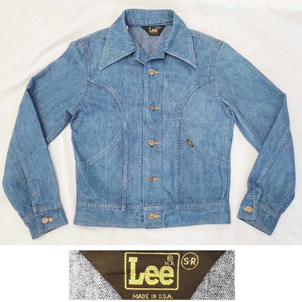 Vintage RARE 60s / 70s Lee Blue Denim Jean Jacket Unisex